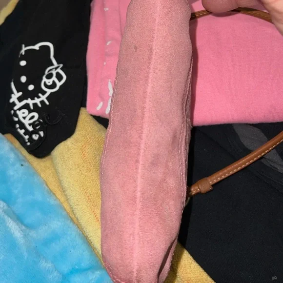 Coach wristlet. Well loved. Pink monogrammed. - Picture 2 of 6